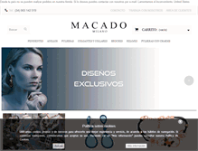 Tablet Screenshot of macado-milano.com